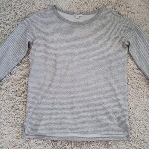 Standard James Perse Women’s Long Sleeve Top Sz 1 SM Heather Gray / Minimalist